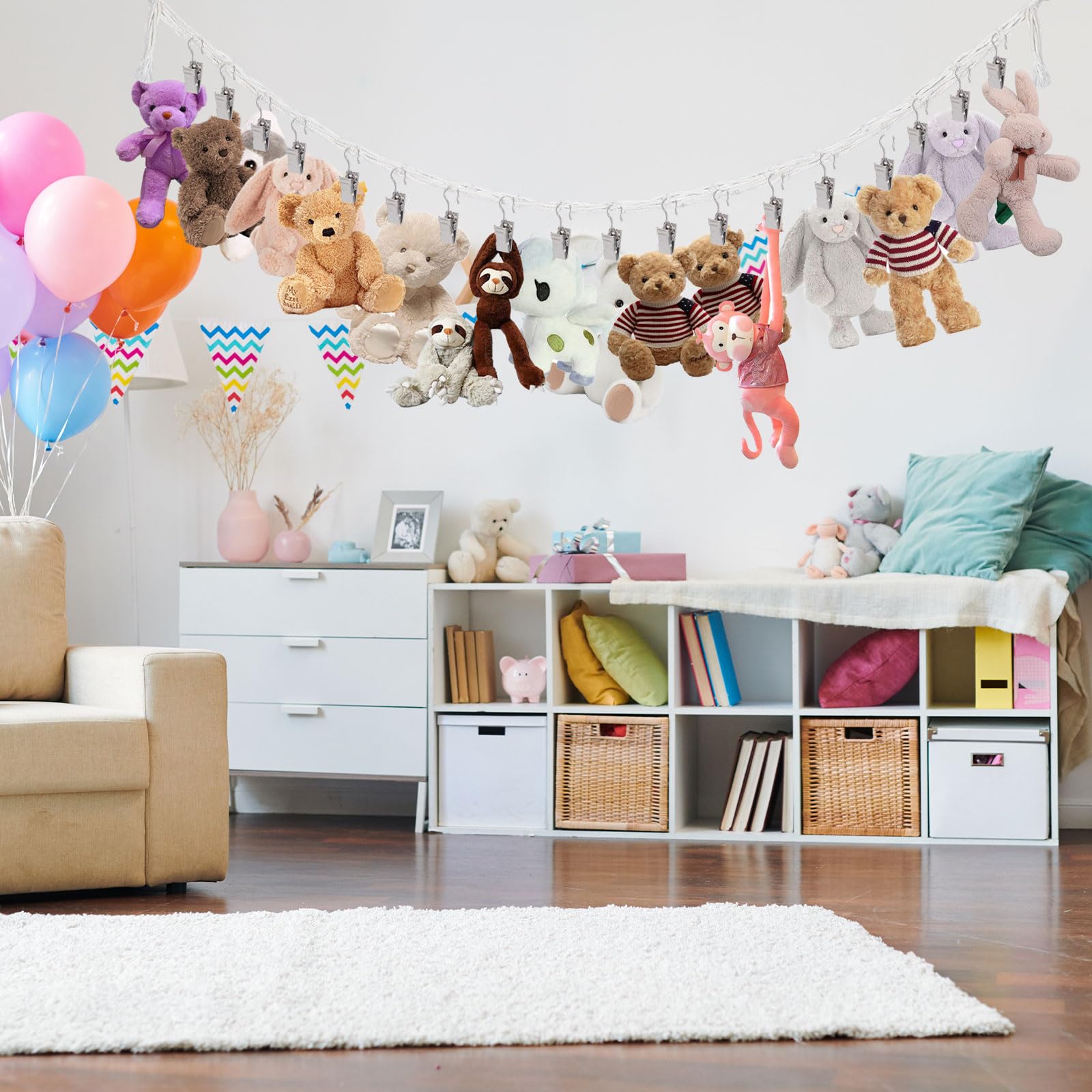 Makramee Stofftier Netz Kuscheltier Hängematte Netz - Makramee Aufbewahrung Für Stofftiere Aufbewahrung Kinderzimmer