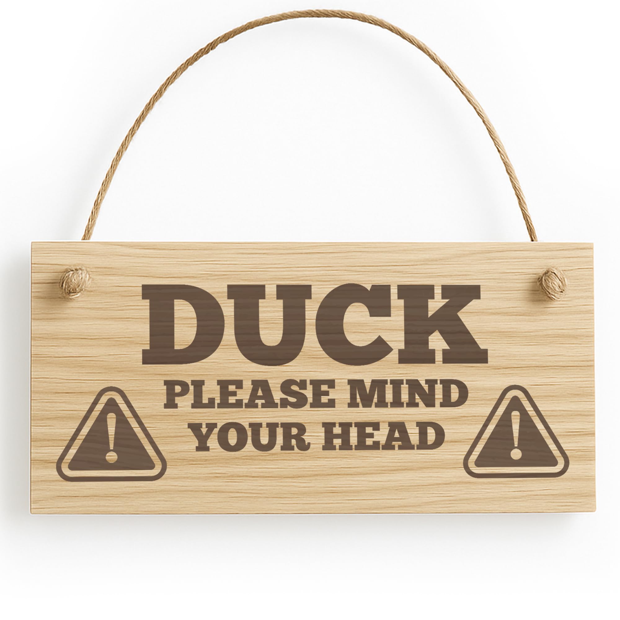 Red Ocean Duck Mind Your Head Hanging Wall Door Sign Engraved Wooden Sign Notice Step Man Cave Pub Bar Signs For Men Home Decor Friendship