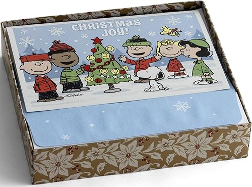 Miniatura 1 de DaySpring - Peanuts Christmas Joy! - La maravilla de la Navidad - 18 tarjetas y sobres de Navidad en caja, NLT