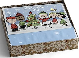 DaySpring - Peanuts Christmas Joy! - 18 Christmas Boxed Cards & Envelopes, NLT