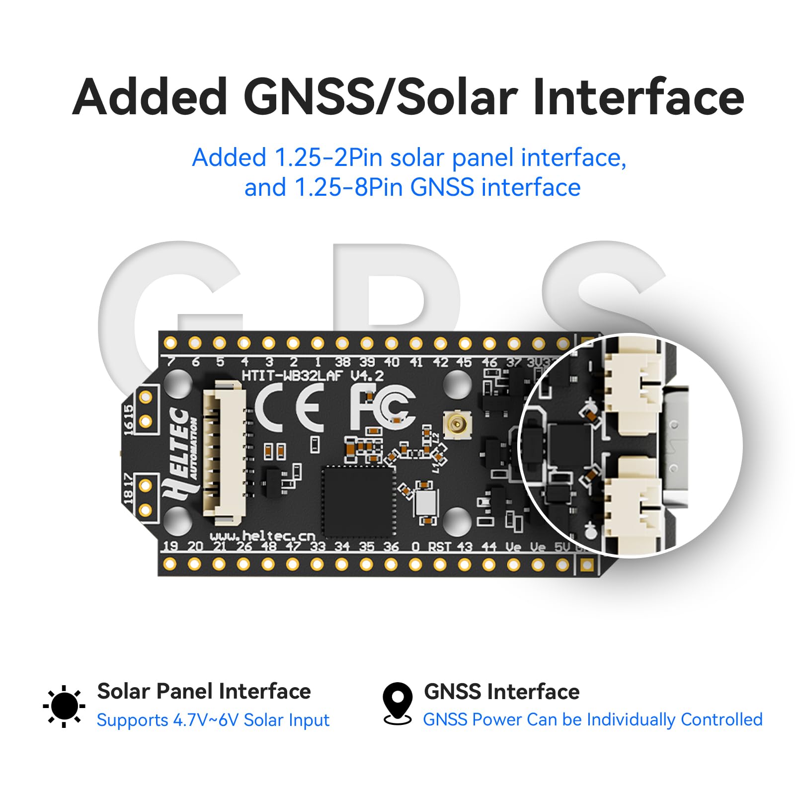 YELUFT Lot de 2 cartes de développement ESP32 LoRa V4 pré-soudées avec module GNSS, batterie de 3000 mAh, Wi-Fi intégré Bluetooth SX1262 868 MHz LoRa, écran OLED 0,96", interface USB-C pour Meshtastic - 5