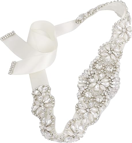 Cinturón de novia con diamantes de imitación para vestido de boda cinturón de cristal hecho a mano para vestido de dama de honor