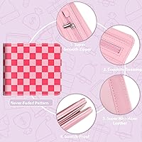 Vista 47 de Cartera de cuero de dibujos animados para mujer, c-mármol azul, Lindo