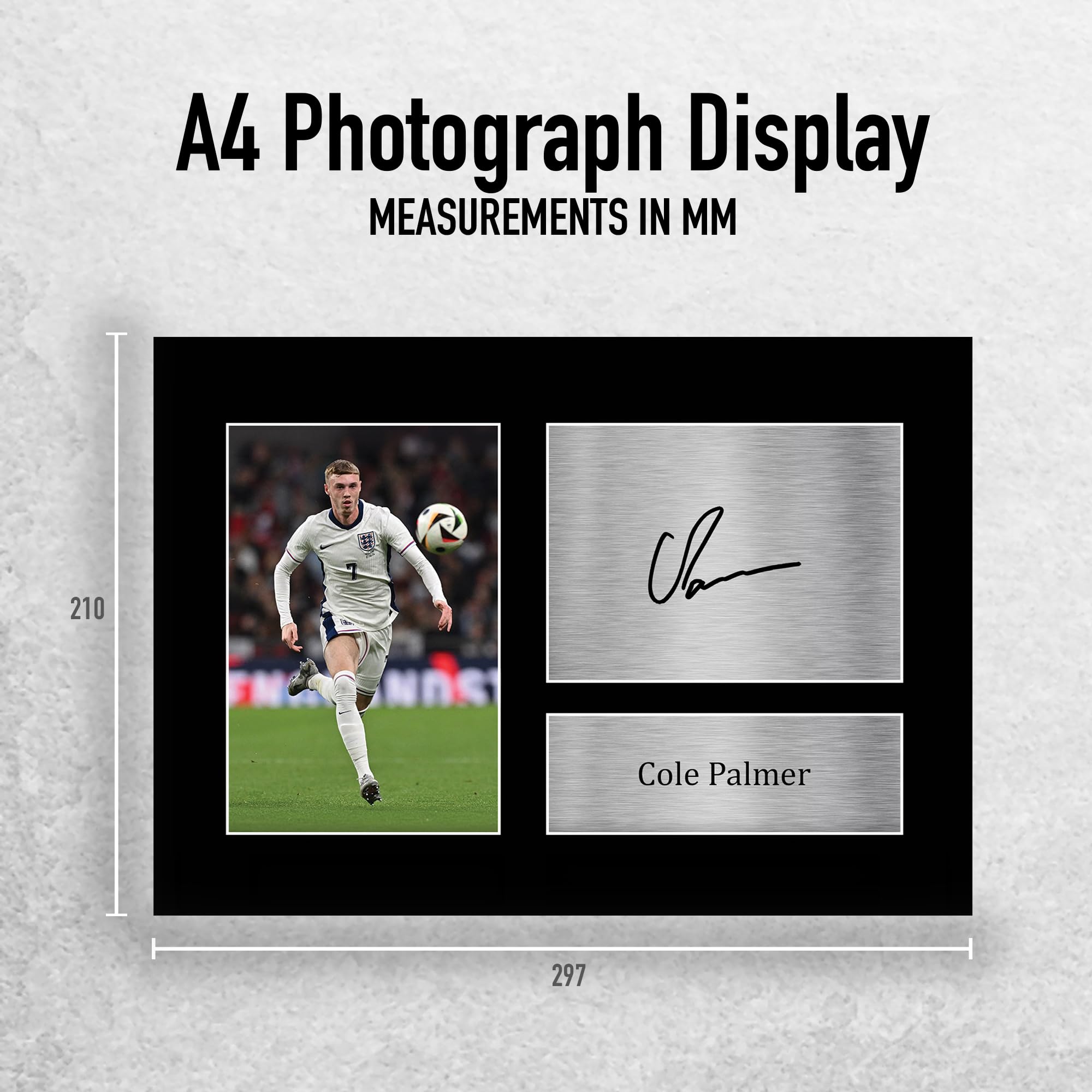 RJR PRINTS Photo Cole Palmer 30,5 X 20,3 Cm – Autographe Pré-imprimé – Cadeau Idéal Pour Fan De Chelsea