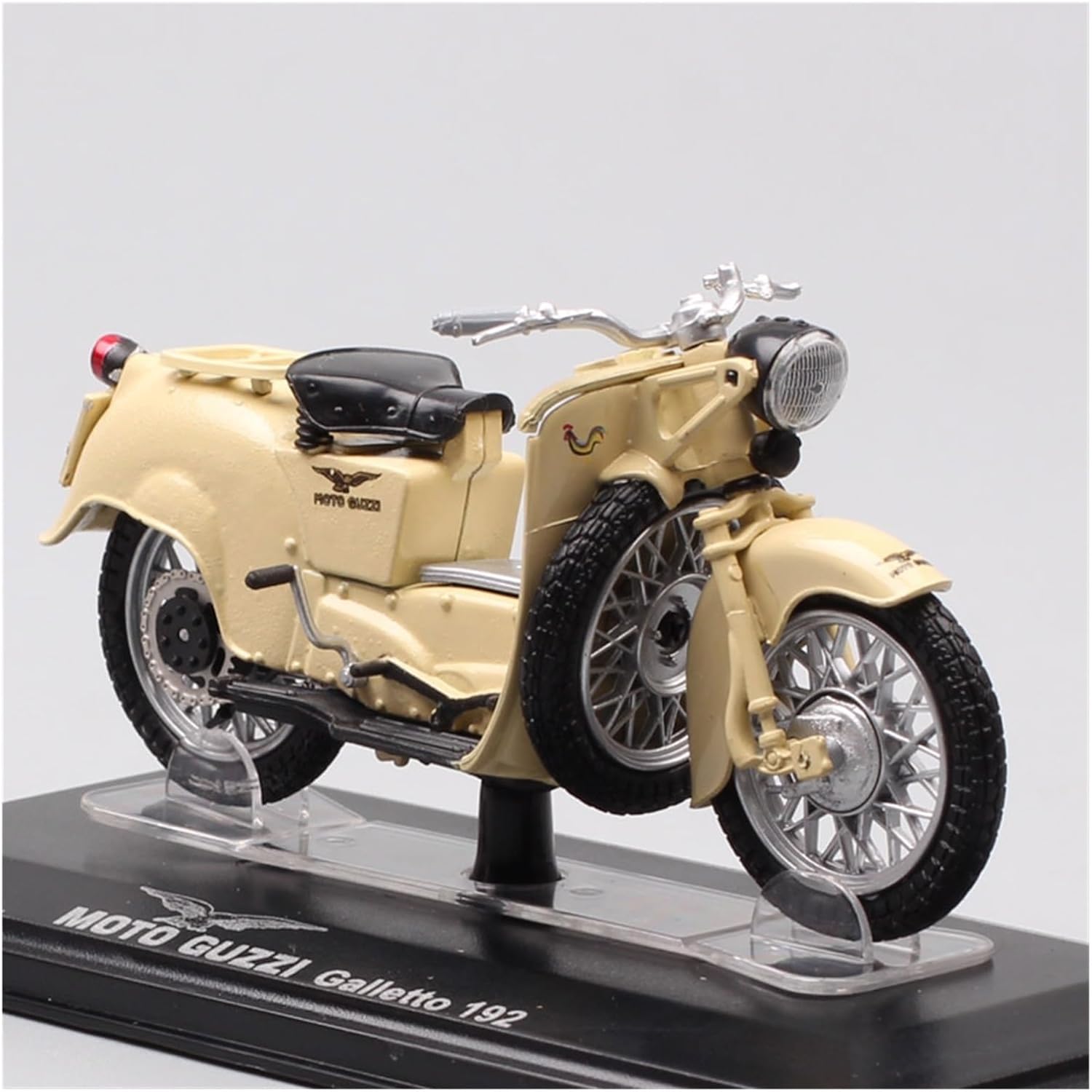 Mini Simulation Motorcycle Toys 1:24 for Moto Guzzi Moto Guzzi Galleto 192 Die-cast Metal Vintage Motorcycle Model Static Decoration Hobby Toys Adult for Boys