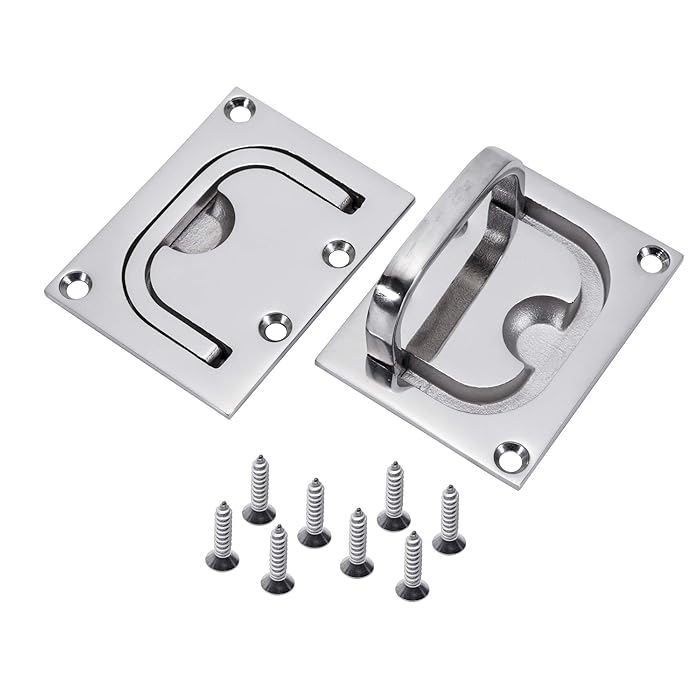 Buy Boat Pull Flush Lift Ring,Marine Grade 316 Stainless Steel Flush Lifting,Boat Deck Hatches