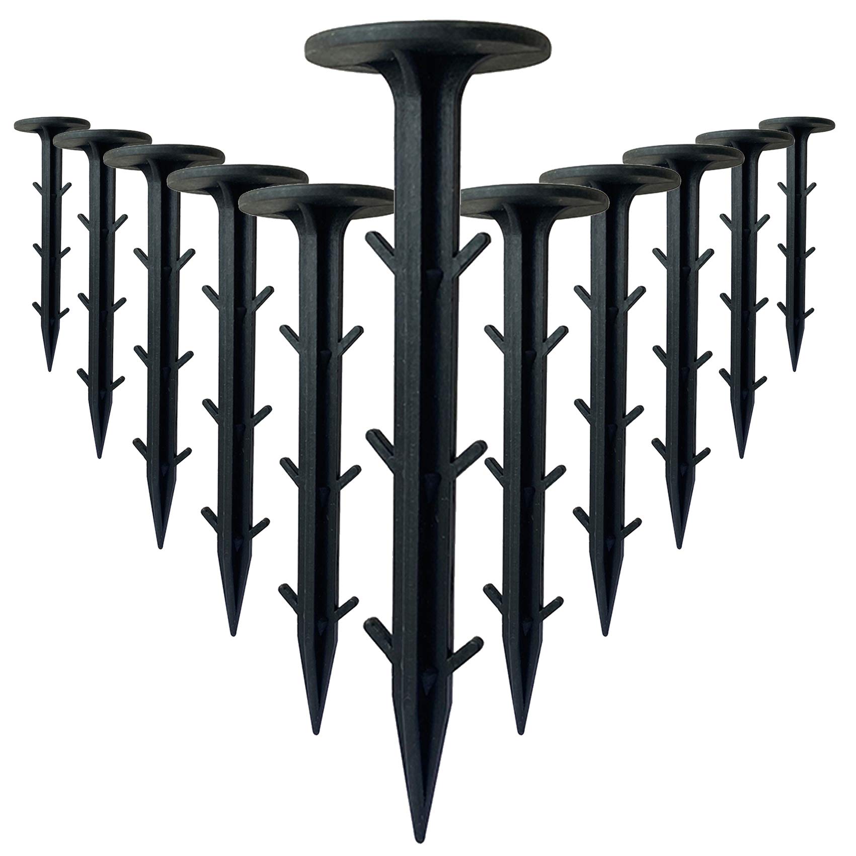 1000 ganchos de fijación para lonas de fieltro, anclajes de tierra para el control de malas hierbas, lona de fieltro, fijación para lonas, estables, resistentes a la intemperie, 11 cm