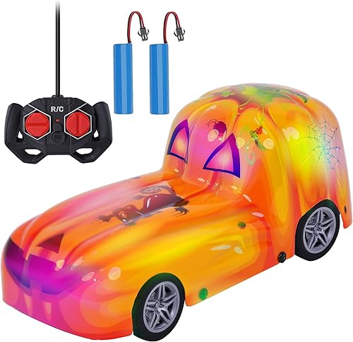 Kello Juguete de auto de carreras con control remoto de dibujos animados para niños de 3 años en adelante, regalo de fiesta de cumpleaños de Navidad