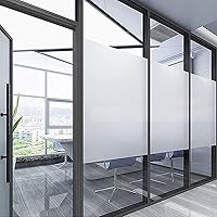 Vista 3 de Películas de privacidad para ventana, tinte opaco de vidrio esmerilado, tratamiento de adherencia estática protege la seguridad del hogar sin