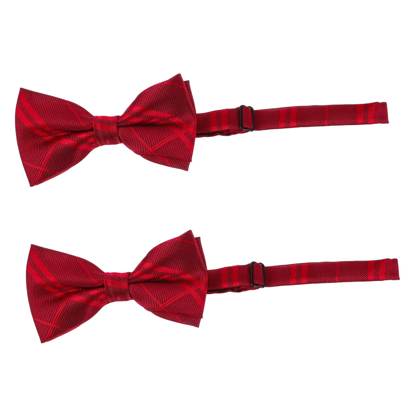 BESTYASH Elegant Polyester Bow Tie Plaid Design Comfortable Fit Party Accessory