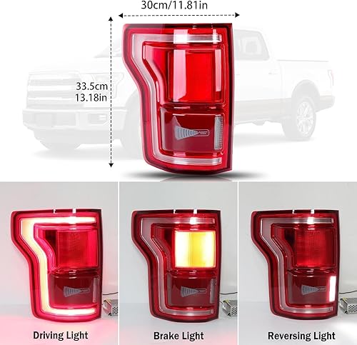 Miniatura 7 de Conjunto de luz trasera LED compatible con Ford F150 2015 2016 2017 lado izquierdo del conductor con punto ciego # HL3Z13405D (módulo no incluido)