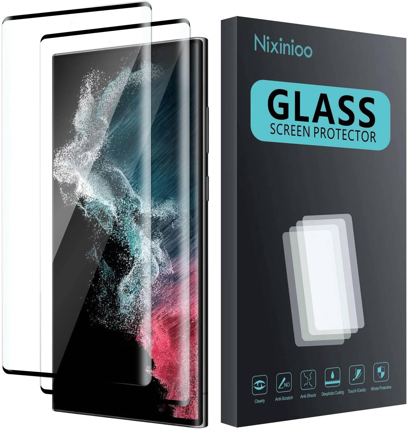 Nixinioo 2 Pack Screen Protector for Sumsang Galaxy S23