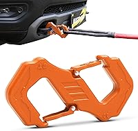AUTORICH 3/8" Orange S Tow Hook G80 Steel Shackle 33,000 LB Break Strength Off-Road Recovery Winch Hook for Trucks SUVs