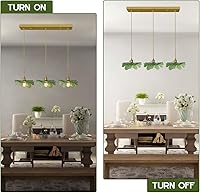 Vista 2 de Candelabro de Cristal para Comedor Candelabro Vintage Iluminación de 3 Luces Soplado a Mano Dorado Lámpara Colgante Moderna de Mediados de Siglo