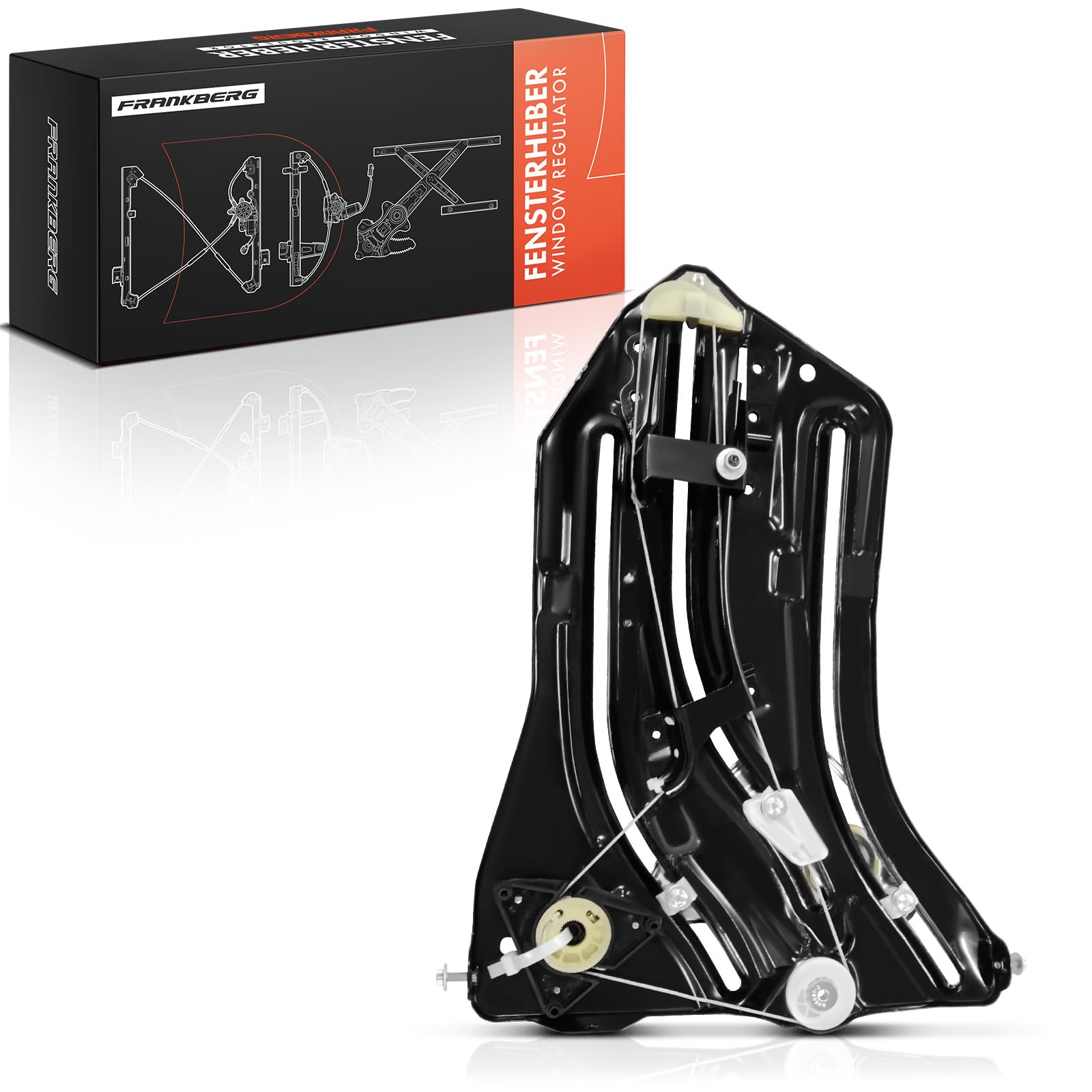 Frankberg Elevalunas Mecanismo elevalunas Eléctrico sin Motor Trasero derecho Sin placa 2-Puerta Compatible con Min.i cabrio R57 Min.i cabrio R52 Replace# 51377111018