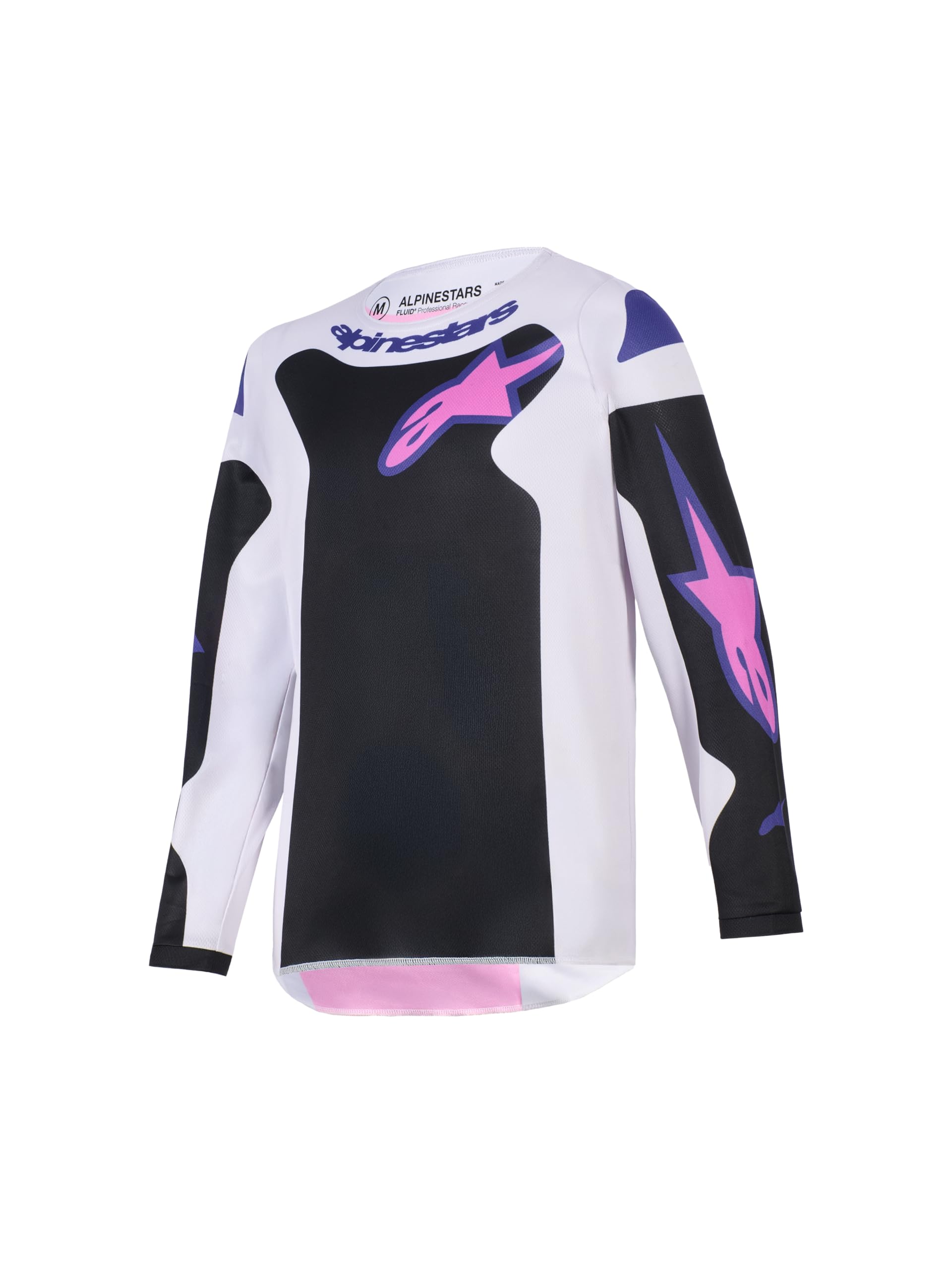 Alpinestars Unisex Black Grey Fluid Grid Youth Motocross Jersey, Black-Grey, Size L