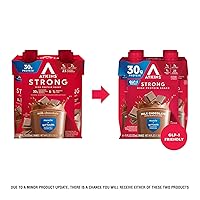 Vista 3 de Atkins Strong High Protein Shake, Milk Chocolate Flavored, 30g Protein, Low Carb and Low Sugar Shake, Keto Friendly, Gluten Free Ready to Drink