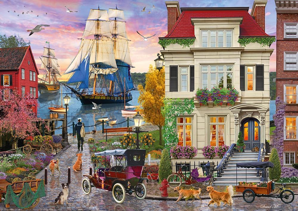 Schmidt | Ship in the Harbor (1,000 Pieces) | Jigsaw Puzzle | Ages 14+ | 1+ Players