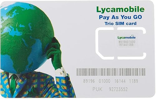 Tarjeta SIM Lycamobile $29 Plan Prepagado 3 Meses Servicio - Tanto Puerto y Nueva Actividades Admitidas
