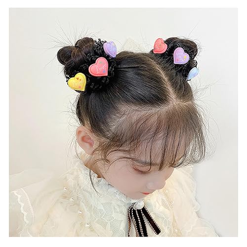 Miniatura 5 de 3 pares de moños en forma de dona para cabello grueso de niñas moños de ballet y accesorios para pelucas