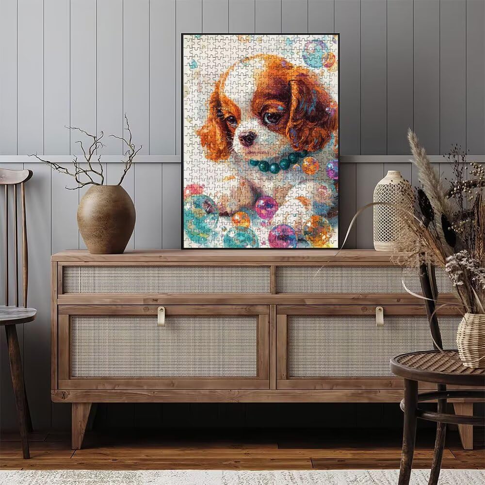 Puzzle 5000 elementów, puzzle dla dorosłych artystyczny pies perłowy puzzle, gra puzzli, drewniane układanki, niemożliwe klasyczne układanki, do gry edukacyjnej wyzwanie zabawki, rodzinne układanki