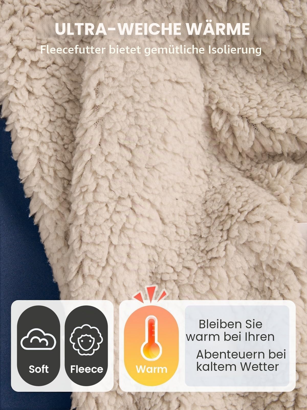 Owntop Wasserdichter Wickelmantel für Damen Herren – Quick-Dry Strand Schwimm Mantel, Winddichter Übergroßer Langarm Mantel mit Kapuze Borg-Fleece-Futter (Unisex für Erwachsene Kinder)