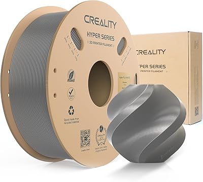 19 – Creality Hyper PLA Filament 1.75mm:30mm/s – 600mm/s Print Range, High Flow Speedy 3D Printer Filament Dimensional Accuracy +/- 0.02 mm,Fits …