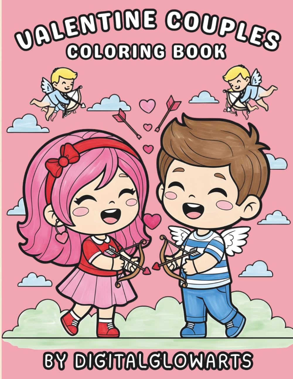 Valentine Couples Coloring Book: 50 Adorable Chibi Style Illustrations for Teens and Adults