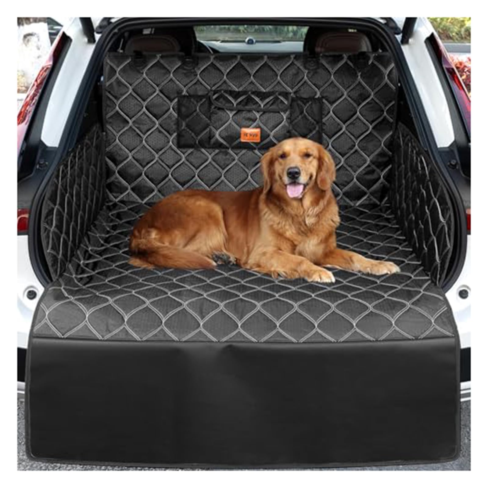 Housse Protection de Coffre de Voiture, pour Ford Transit Custom 2017-2026 Protection Coffre Voiture Imperméable et Résistante pour Chiens