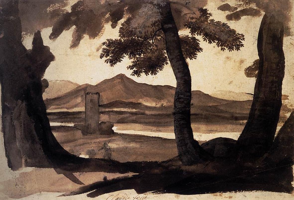 Lienzo decorativo vintage de Claude Lorrain con acabado artístico elegante de 60x90cm 5