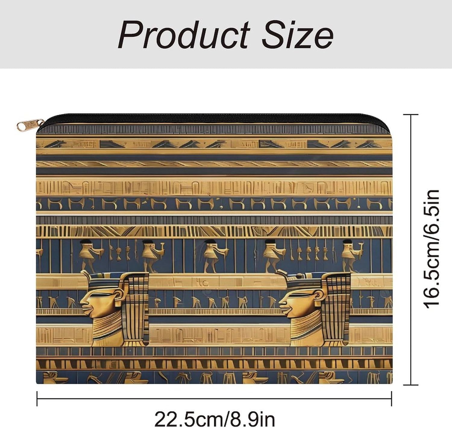 Egyptian Pharaonic Frescoes Makeup Bag Toiletry Bag Cosmetic Bag image 2