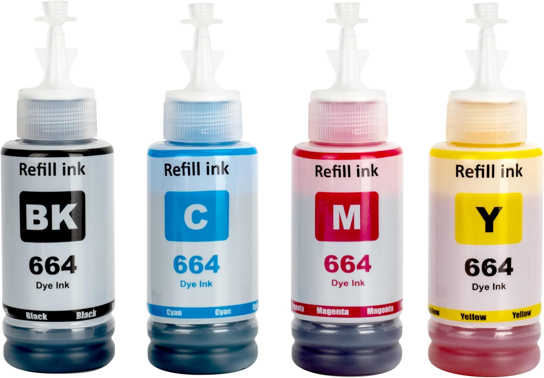 NexNova® Ink Set 664 4-Pack for Epson for EcoTank Printer L210 L220 L300 L355 L365 L555 L1300