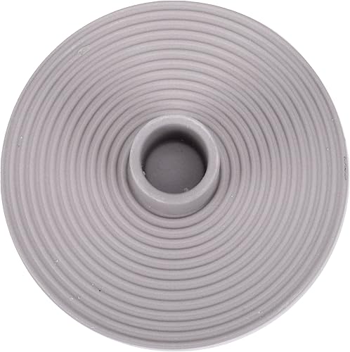 Miniatura 3 de Elanze Designs Portavelas cónicos de cerámica acanalados, decoración de manto, centro de mesa de comedor, artesanal, portavelas para velas cónicas,