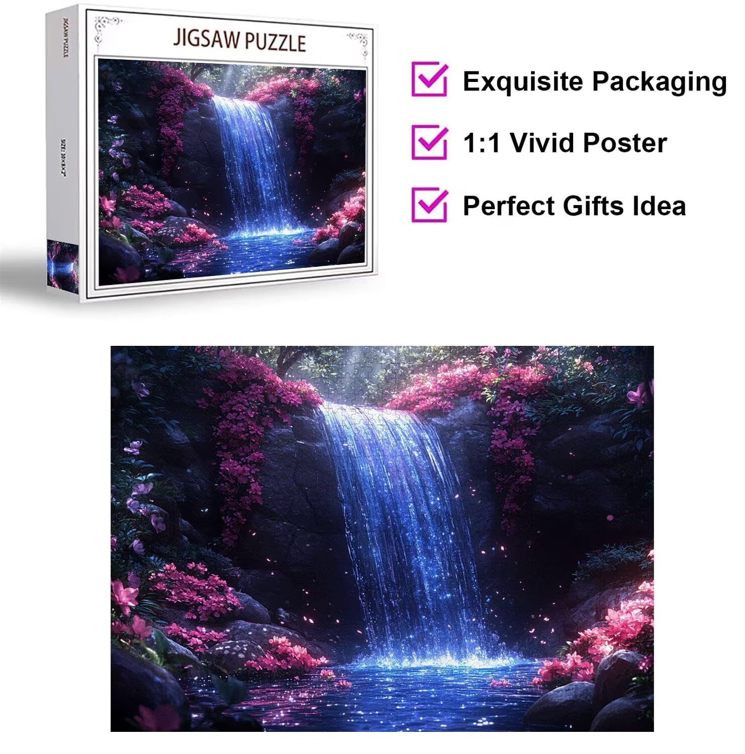 Puzzle 4000 Pezzi Cascate Puzzle Classici per Gioco Familiare, n-691 | Impossibile Puzzles, Intrattenimento Creativo, Rilassamento Intelligence, Regalo per Amore e Amico, Decorazioni Casa, Foreste