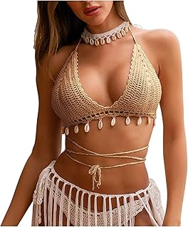 Bikini Bottoms Dark Blue for Women Women Bikini Swimsuit High Waist Bikini Set Swimsuit Bikini Large Breasts Top