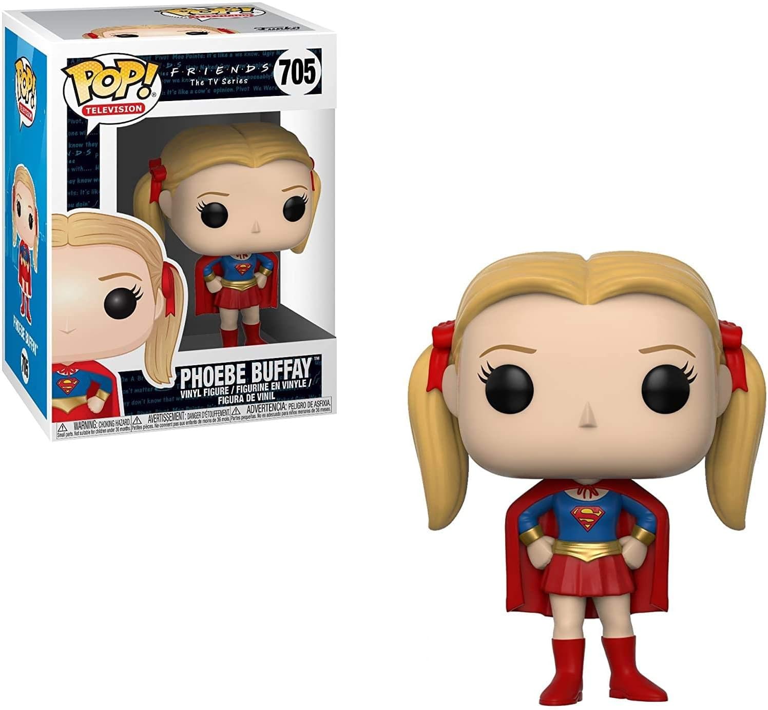 Pop Television: Friends - Superhero Pheobe Collectible Figure, Multicolor