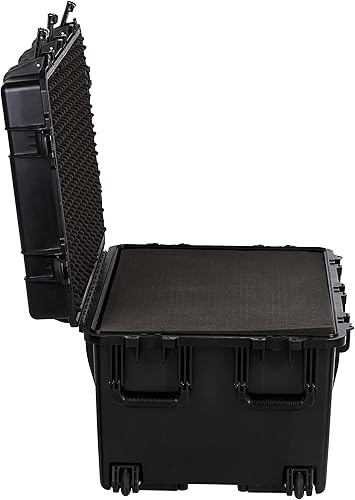 Miniatura 8 de MEIJIA Funda portátil impermeable para todo tipo de clima, espuma de ajuste personalizable con ruedas giratorias y mango retráctil, 33.25 x 24.4 x