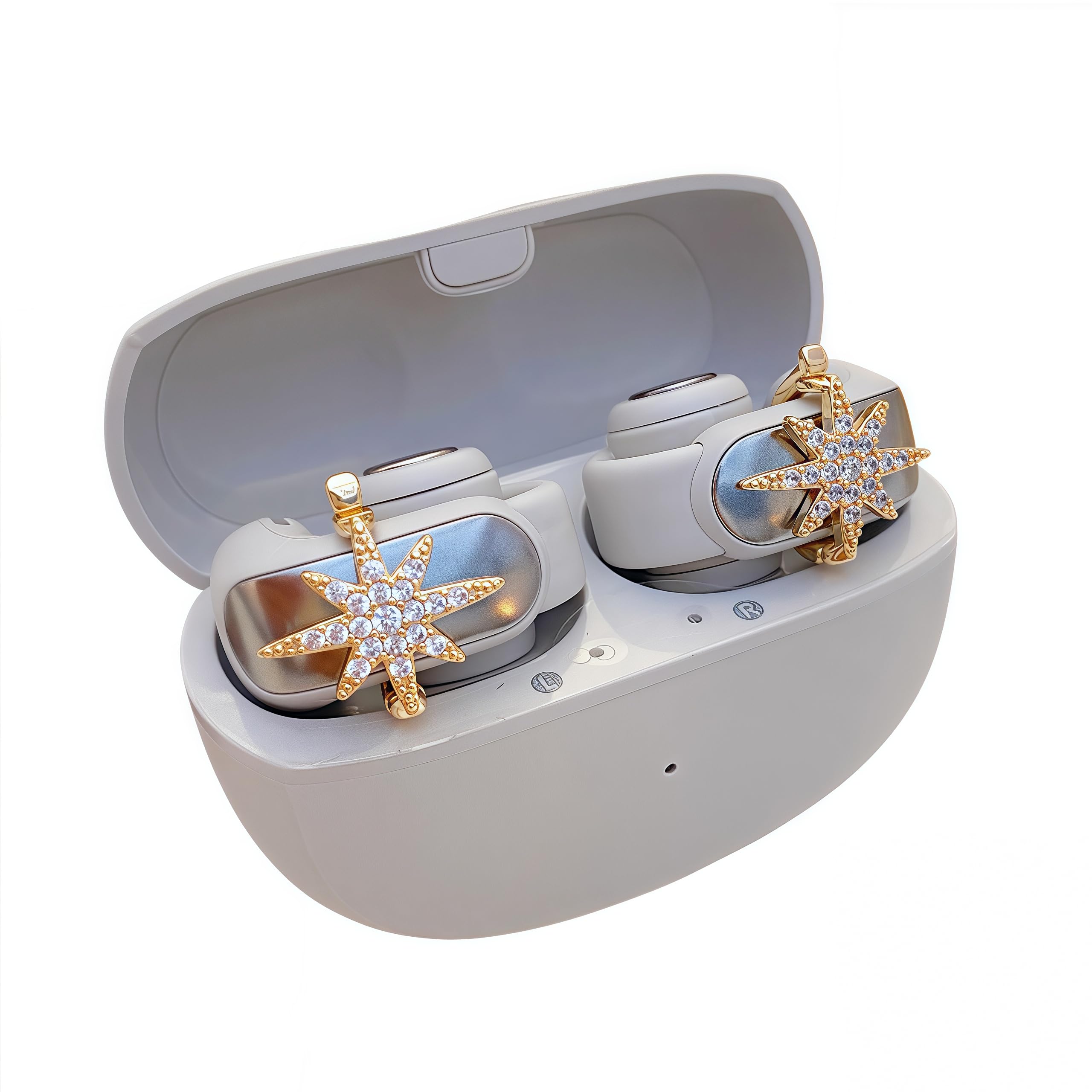 Clip on Earbuds Open Ear Accessories for Bose Ultra Open Earbuds - Lightweight Clip-On Decor for Wireless Earbuds (Headphones not Included) (Gold)