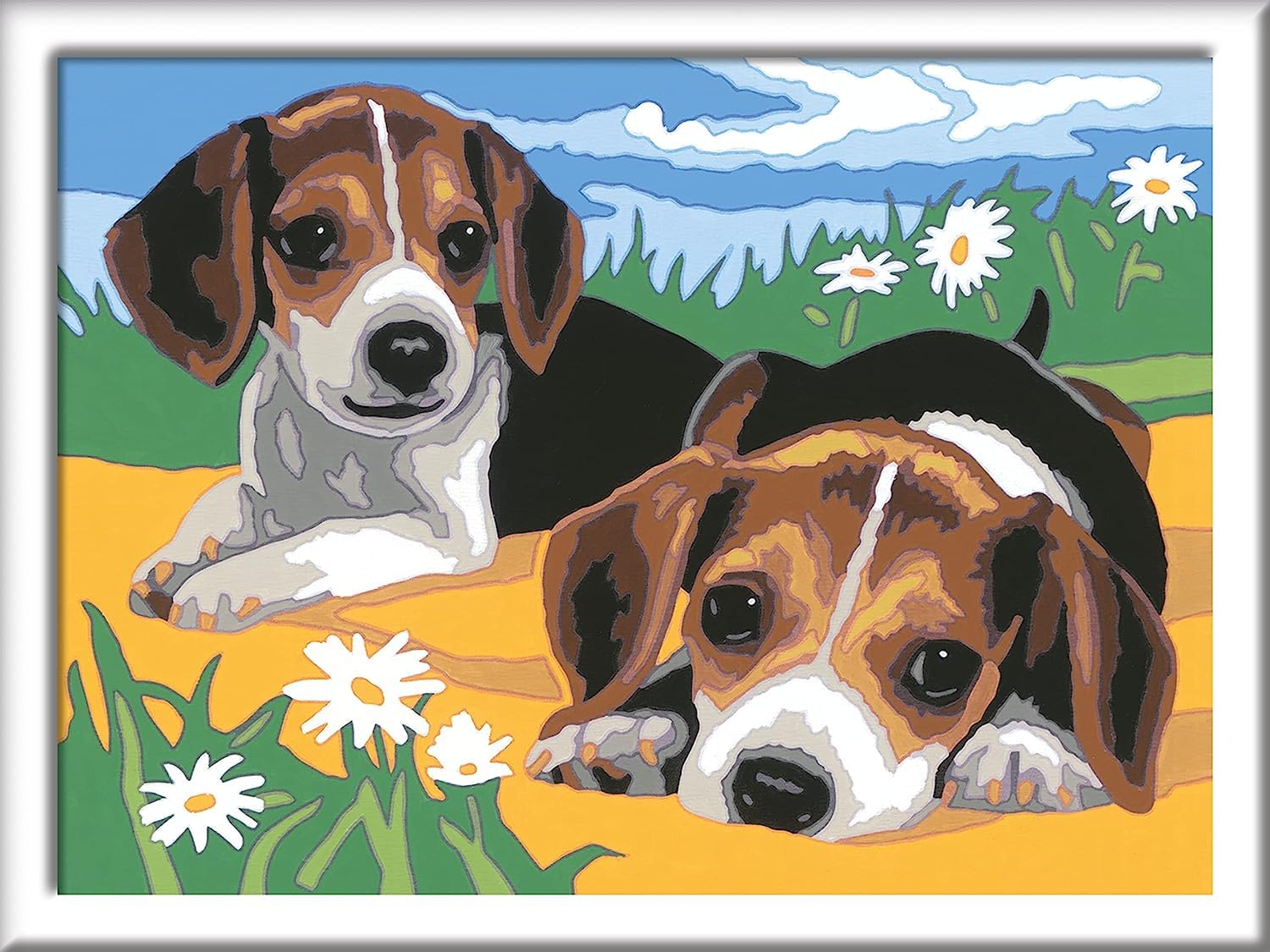 Ravensburger CreArt Jack Russell Puppies - Kit de pintura por números para niños, pintura de artes y manualidades para edades de 7 años en adelante Ravensburger CreArt Jack Russell Puppies - Kit de pintura por números para niños, pintura de artes y manualidades para edades de 7 años en adelante