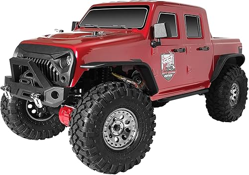 Miniatura 1 de RGT RC Crawlers EX86100-JC RTR escala 110 4wd Off Road Monster Truck Rock Crawler 4x4 alta velocidad impermeable RC coche para adultos rojo
