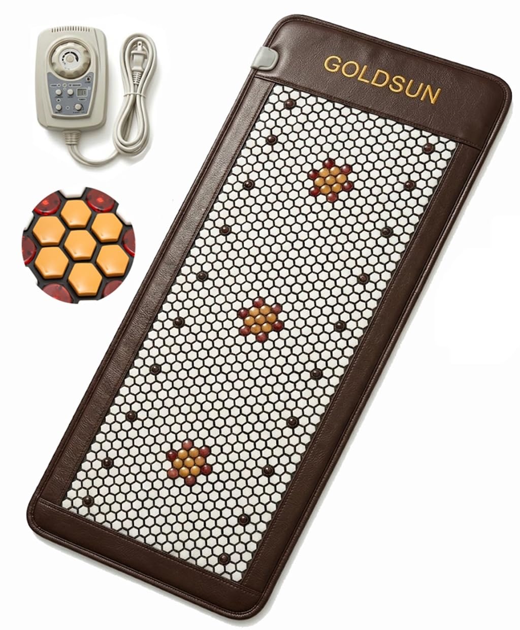 CAREFIT PEMF Heating Mat with Infrared, Tourmaline & Germanium, 80×190 cm | Full Body Design | Photon Light Feature | TENS Pads Included | Easy Controls | Comfortable Heat