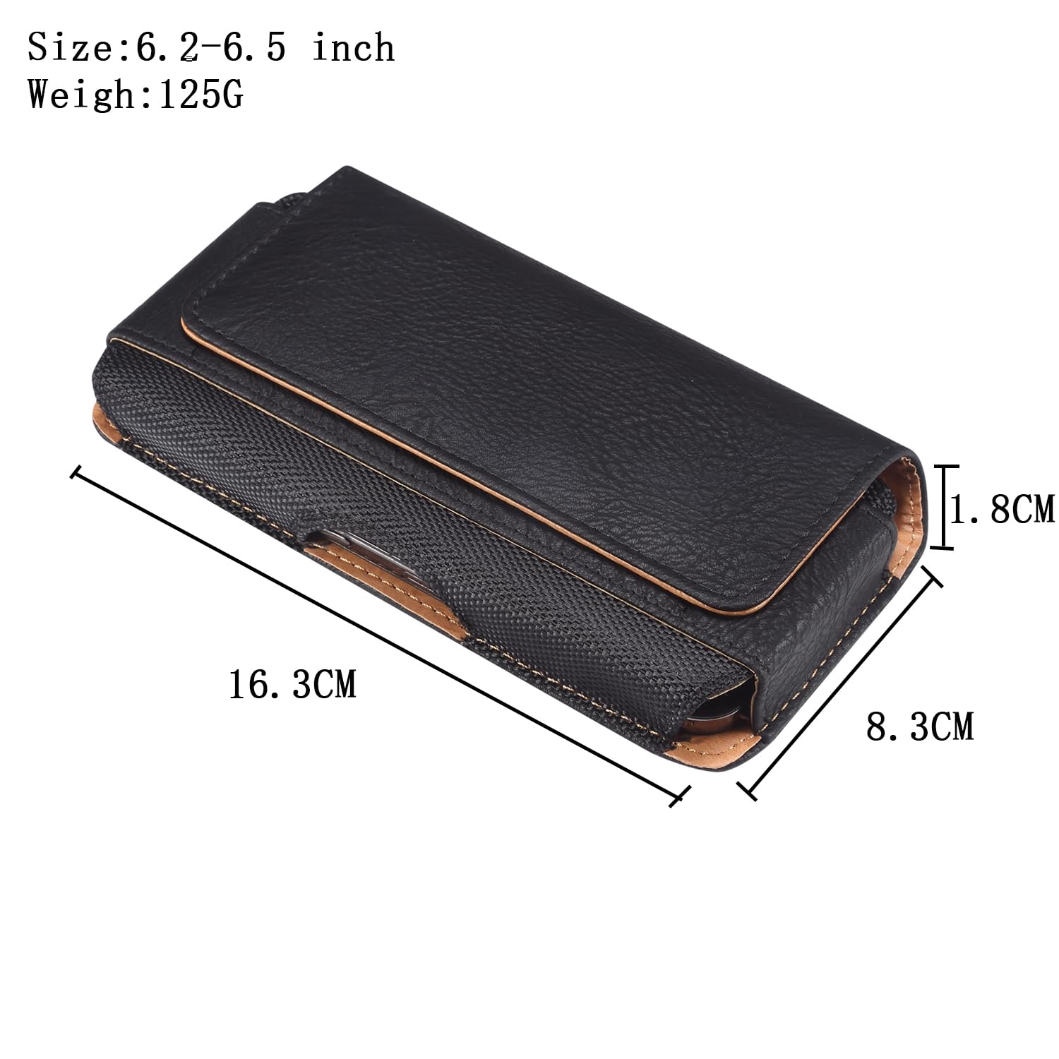 Men Cell Phone Belt Clip Bag, Vertical Mobile Phone Waist Pouch, 6.9" Small Universal Cell Phone Holster With Carabiner Hook Mens Mobile Phone Carrying Pouch Belt Holder With Card Slot Purse
