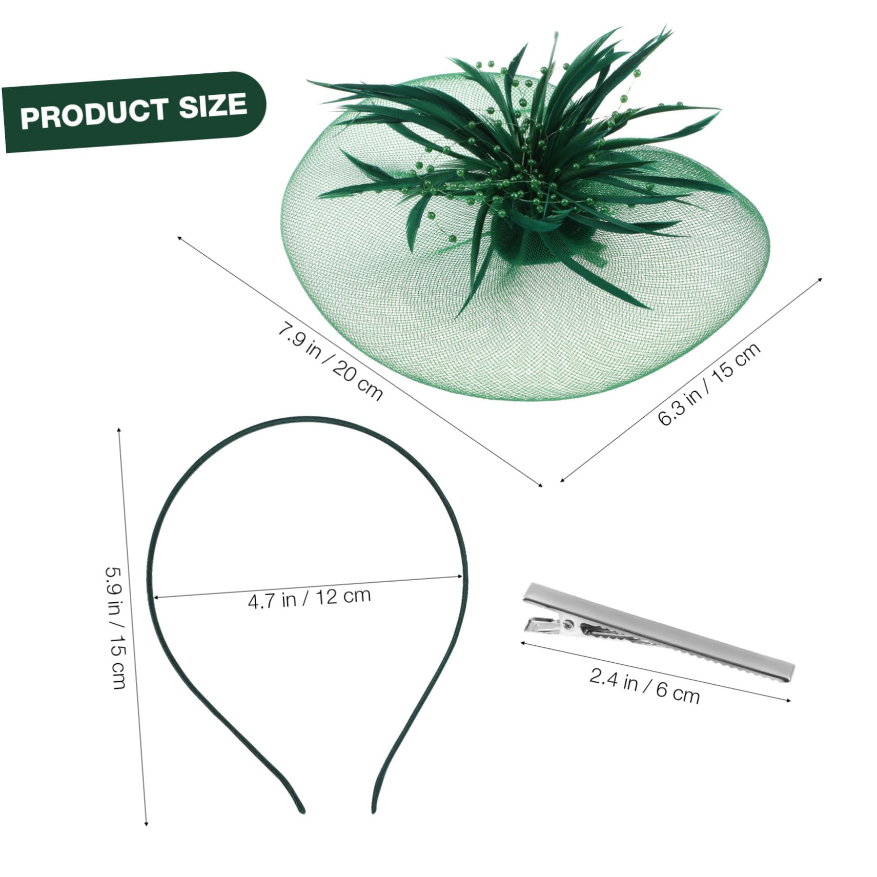 3piezas Tocado Elegante y Tul Para Fiestas Adorno De Cabello Para Eventos Especiales y Bailes Accesorio De Moda