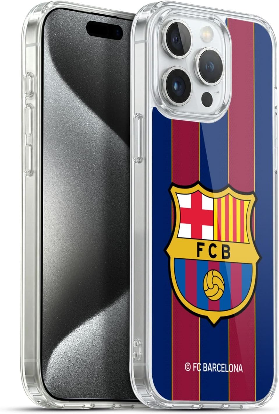 Head Case Designs Officially Licensed FC Barcelona Home 2020/21 Crest Kit Gel Case [Military Grade Protection] Compatible with Apple iPhone 15 Pro Max and Compatible with MagSafe
