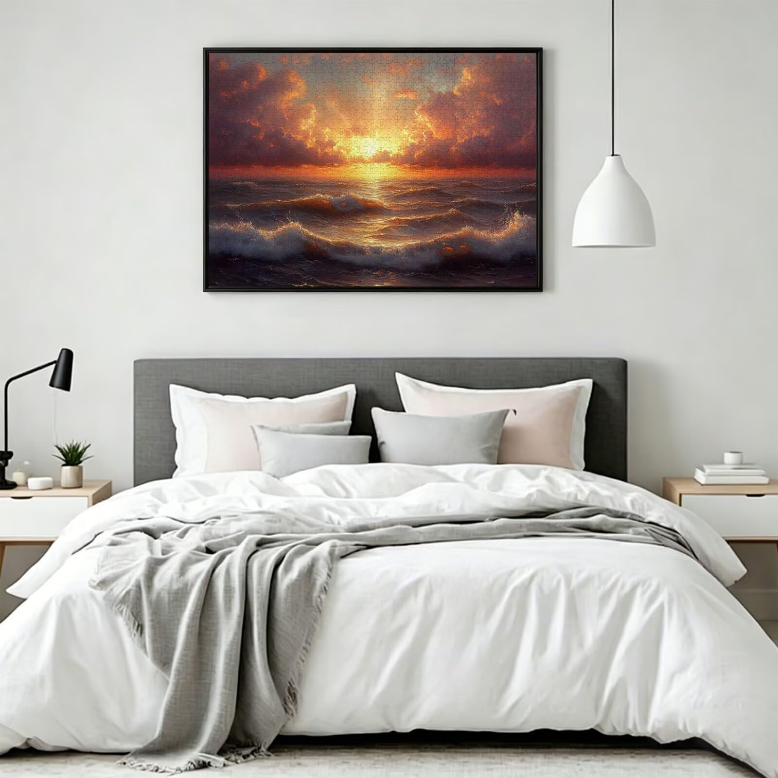 Puzzle 5000 Pezzi ondate Puzzle Adulti, Gioco Educativo, n-227 | Jigsaw Puzzles Sole calante, Impossibile Difficile Sfida, Classici Gioco Familiare, Giochi Divertenti, Idee Regalo