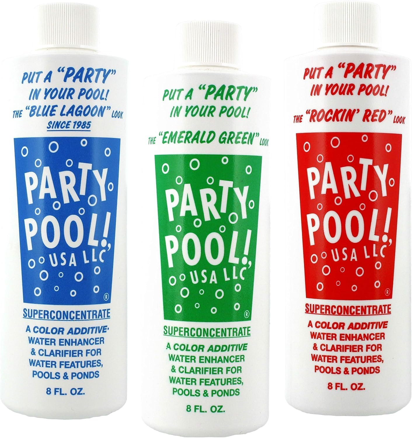 Additive Color Bundle: Blue Lagoon, Green Lagoon, Rockin Red, 8 Ounces Each