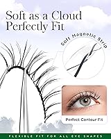 Vista 3 de BEYELIAN Pestañas magnéticas con kit de aplicador, pestañas magnéticas suaves mejoradas reutilizables con aspecto natural, sin pegamento, pestañas