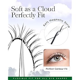 BEYELIAN Magnetic Eyelashes with Applicator Kit, Upgrade Soft Magnetic Lashes Reusable False Eyelashes Natural Look, No Glue Needed Eyelashes for Daily Work Magic-13(Lightweight & Comfortable)