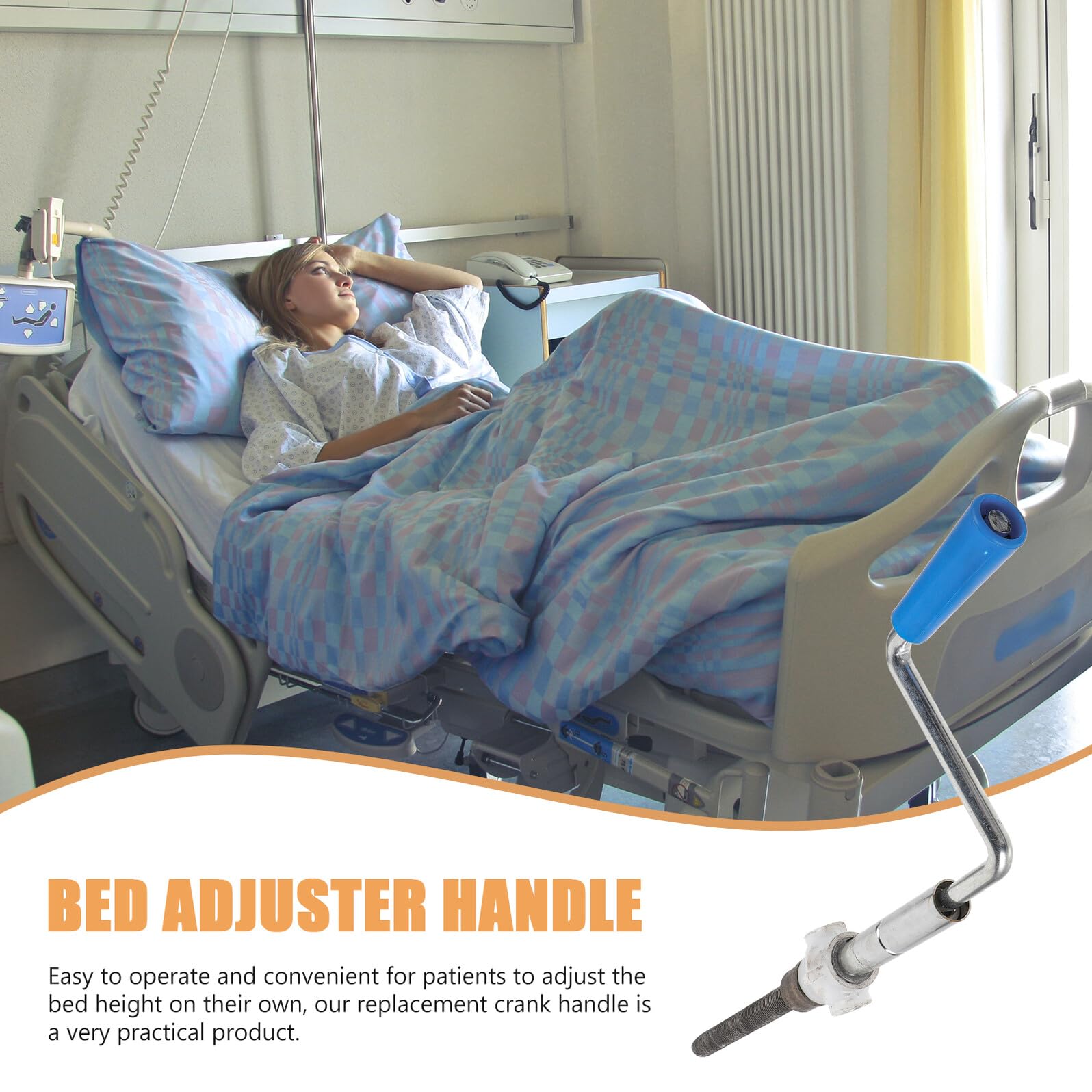 PRETYZOOM Regolazione Altezza per Letto Infermieristico Manovella di Ricambio Facile da Installare e Sostituire per Assistenza Domiciliare e Ospedale