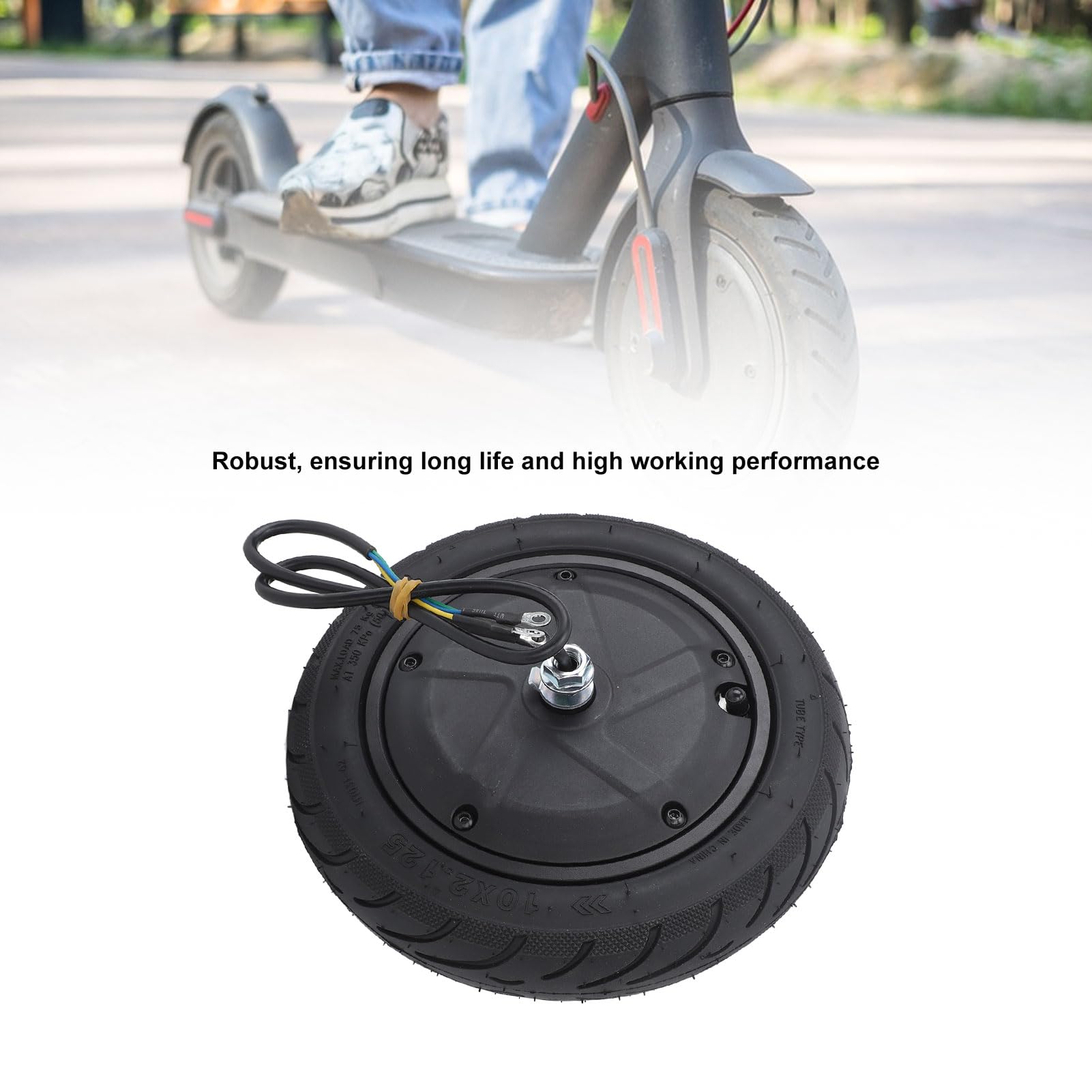 Motore del Mozzo per Ninebot F30, 36V 300W Pneumatico per Ruota Motrice Posteriore in Lega di Alluminio Motore per Scooter Elettrico